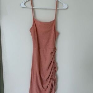 Women’s Coral Ruched Dress